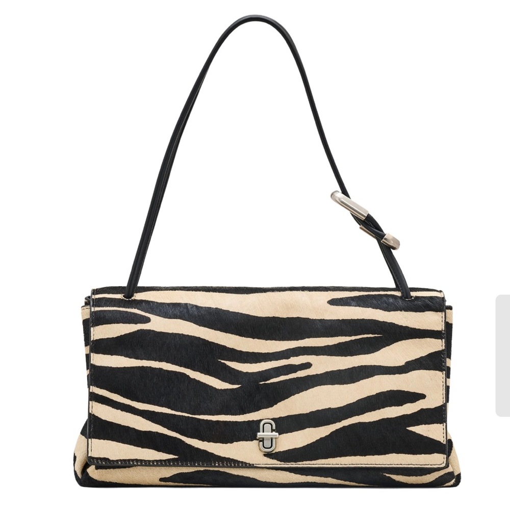 Marc Jacobs large dual zebra print calf hair bag